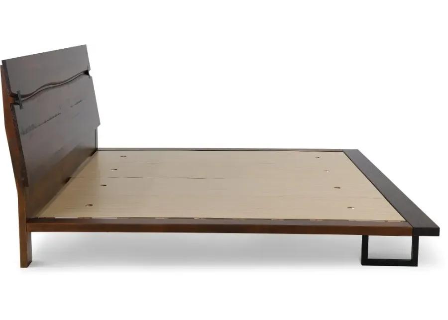 Pasco Brown Queen Platform Bed