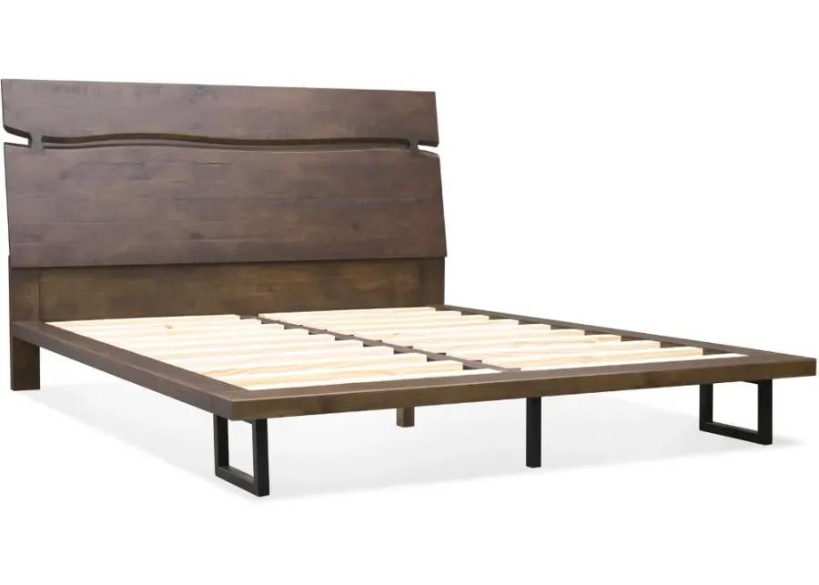 Pasco Brown Queen Platform Bed