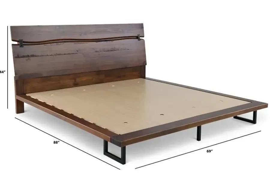 Pasco Brown Queen Platform Bed