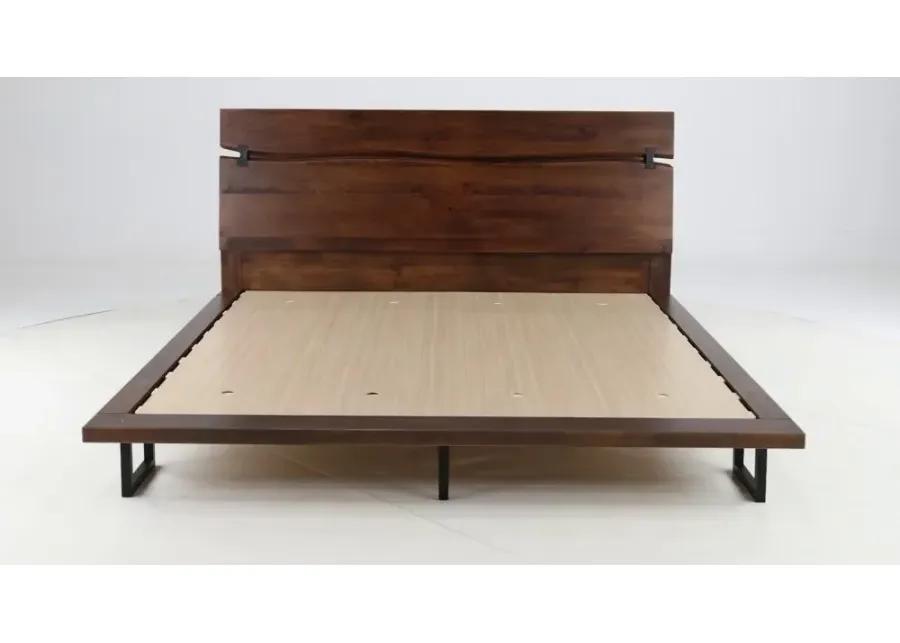 Pasco Brown Queen Platform Bed