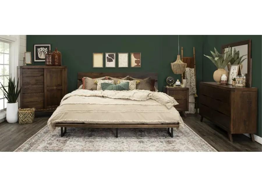 Pasco Brown Queen Platform Bed