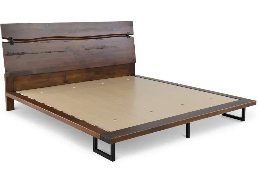 Pasco Brown Queen Platform Bed