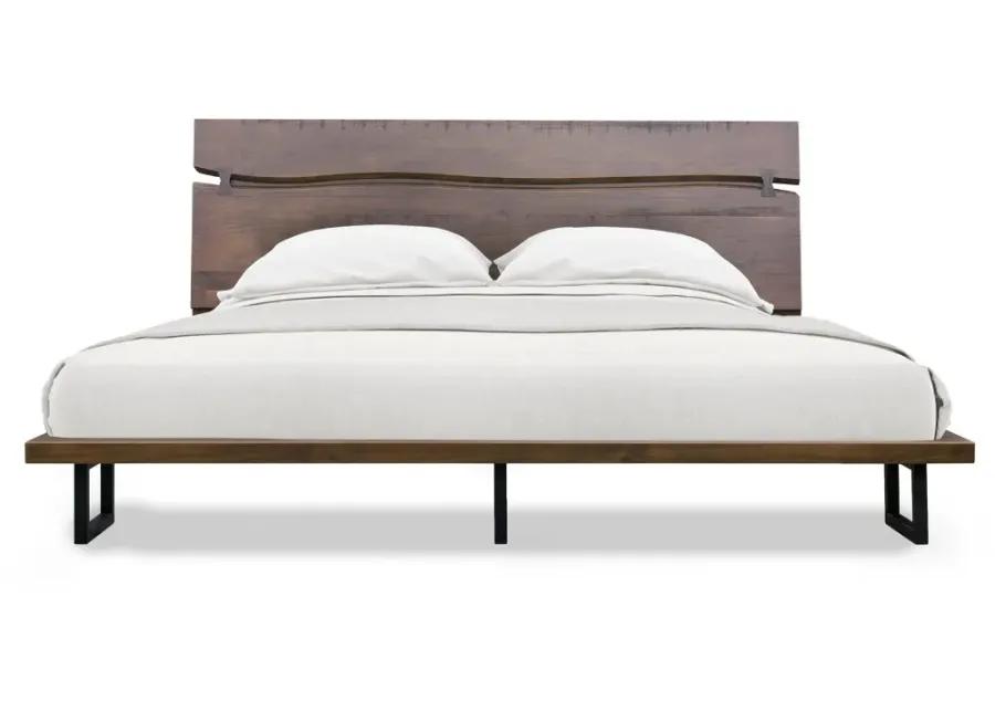 Pasco Brown Queen Platform Bed