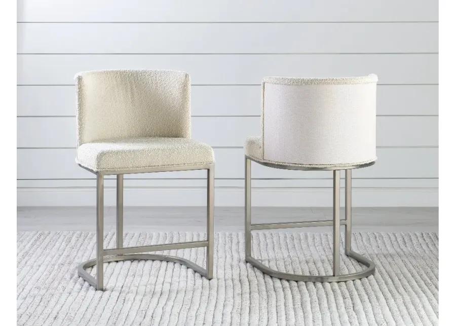 Biscayne Linen Upholstered Counter Height Dining Chair