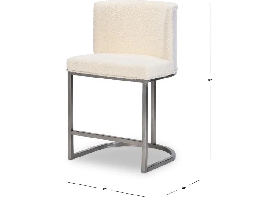 Biscayne Linen Upholstered Counter Height Dining Chair