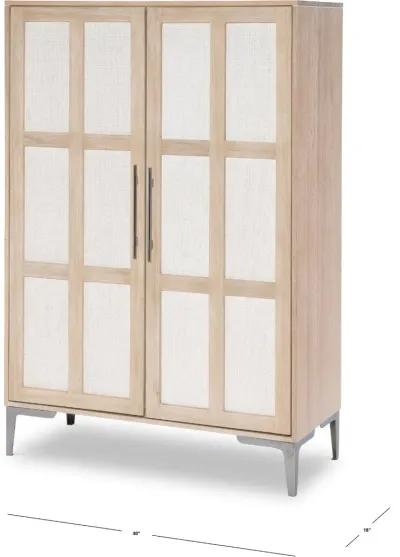 Biscayne Natural and Linen Armoire