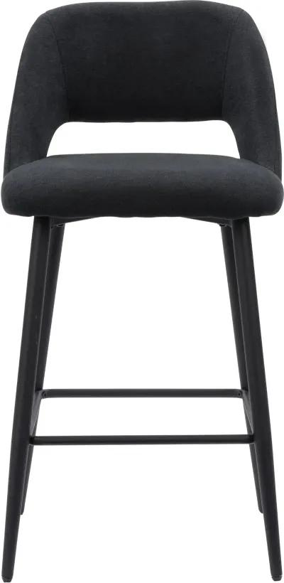 Blakeley Charcoal Velvet Barstool, Set of 2