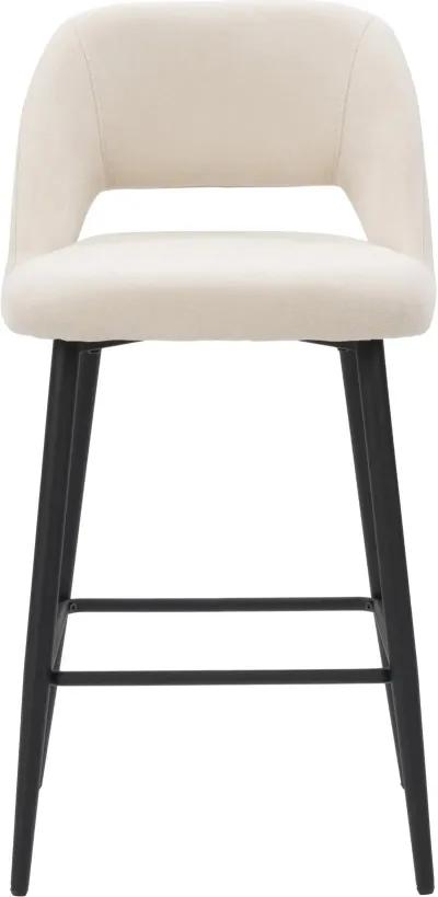 Blakeley Cream Velvet Counter Stool, Set of 2