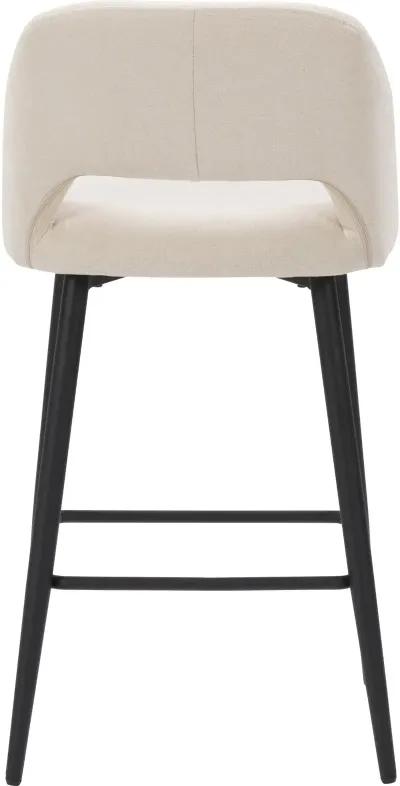 Blakeley Cream Velvet Counter Stool, Set of 2