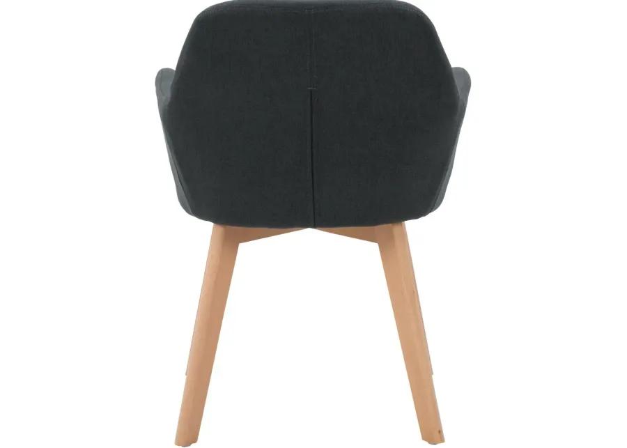 Ayla Dark Gray Upholstered Side Chair, Set of 2