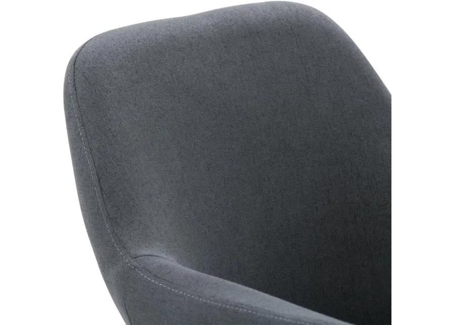 Ayla Dark Gray Upholstered Side Chair, Set of 2