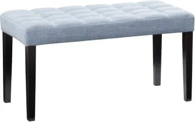 California Light Blue Tufted Bench