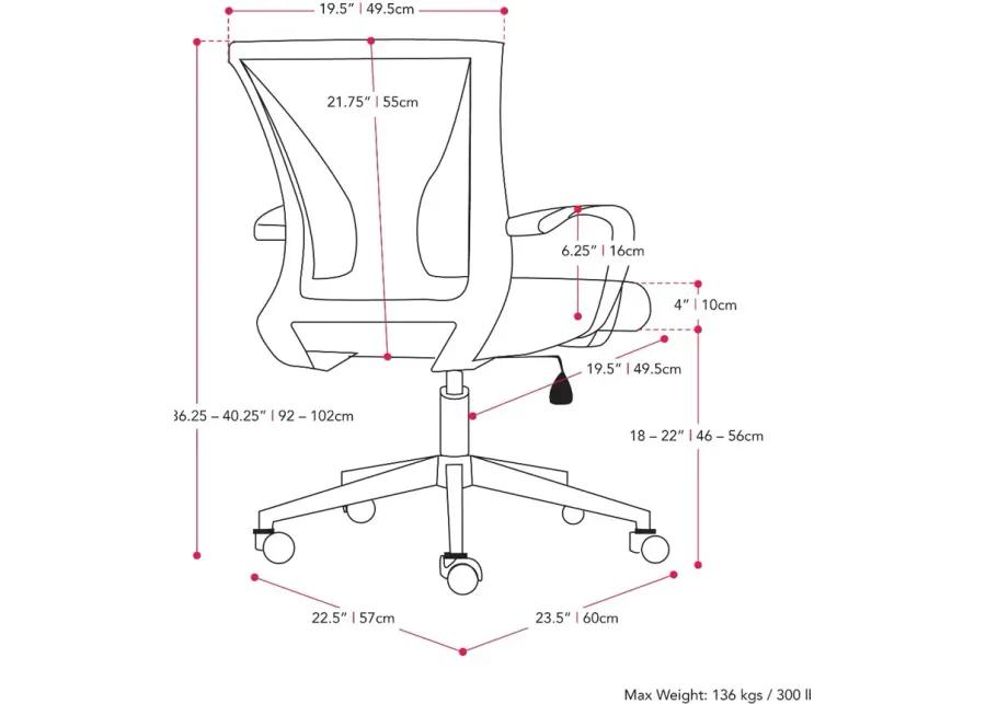 Workspace Ergonomic Teal Mesh Office Chair