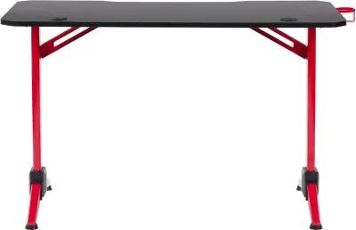 Conqueror Black and Red Gaming Desk with LED Lights