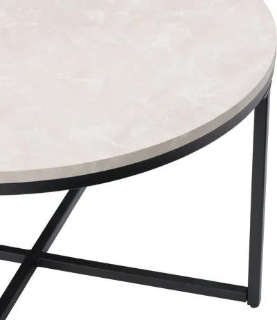 Ayla Gray Marble Coffee Table