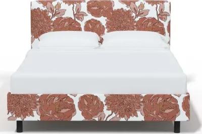 Brianna Pink Floral Queen Platform Bed - Skyline Furniture