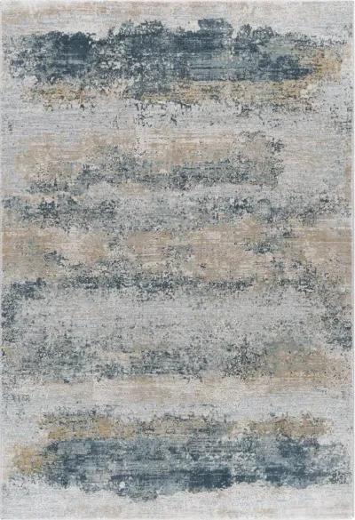 Brunswick 5 x 8 Pale Blue and Gray Area Rug