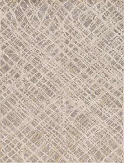 Tibetan 8 x 10 Tan Abstract Area Rug