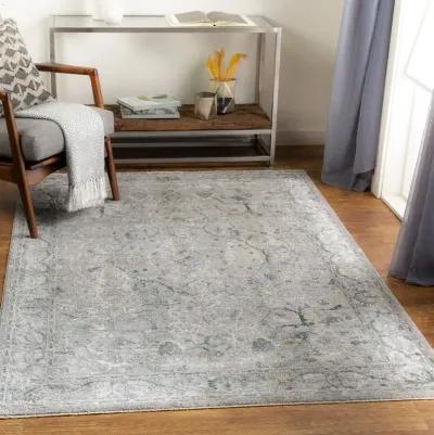 Brunswick 8 x 10 Teal and Gray Area Rug