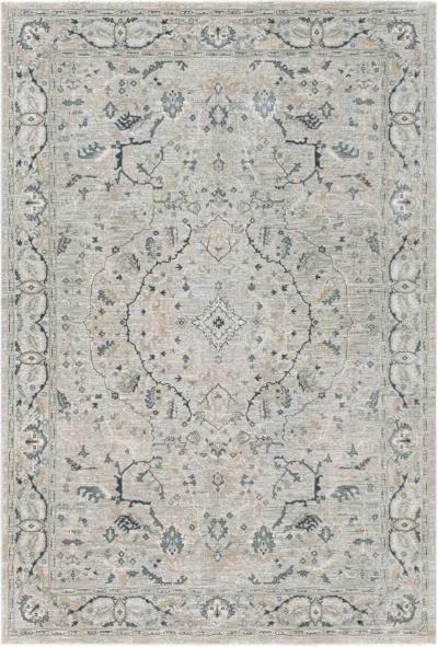 Brunswick 8 x 10 Teal and Gray Area Rug