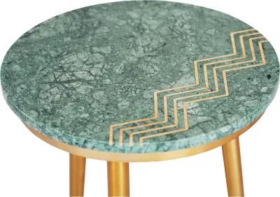 Avery Green Marble Nesting Tables, Set of 2