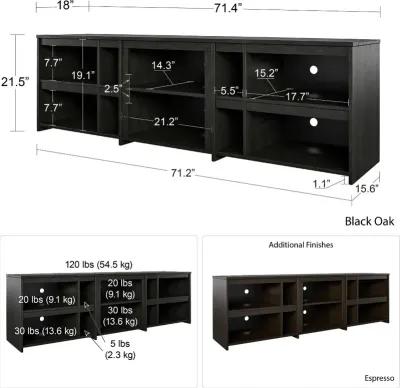 Miles Black Oak 70" TV Stand