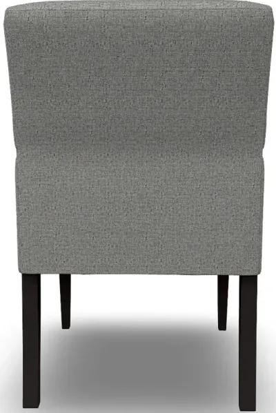 Parsons Gray Upholstered Dining Arm Chair