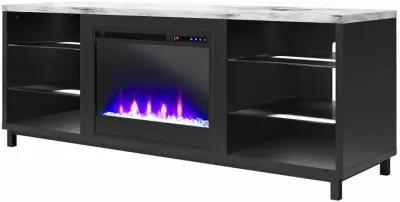 Westchester Black Fireplace TV Stand