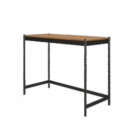 Tallulah Walnut and Gunmetal Gray Desk