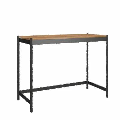 Tallulah Walnut and Gunmetal Gray Desk