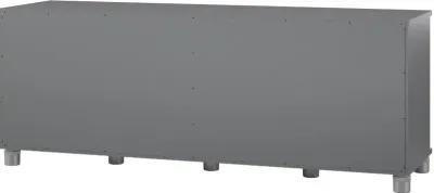 Camberly Graphite Gray Shoe Storage Bench