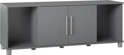 Camberly Graphite Gray Shoe Storage Bench