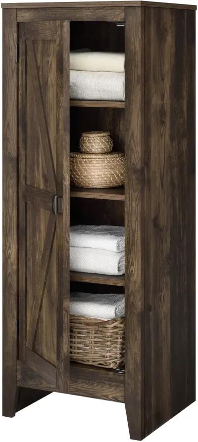 Farmington Rustic Brown 48" Tall Storage Cabinet