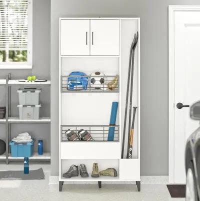 Flex White Sports Storage Cabinet