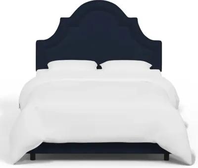 Jolie Velvet Ink Full Bed - Skyline Furniture