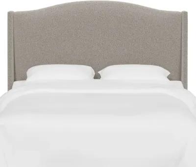 Blake Elephant Gray Full Wingback Headboard - Skyline Furniture