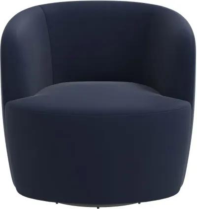 Hunter Velvet Ink Swivel Chair - Skyline Furniture