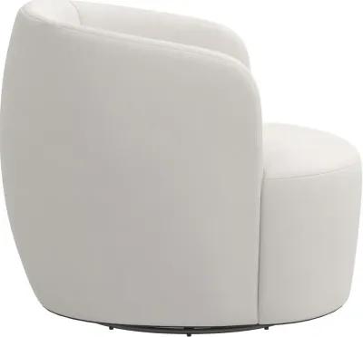 Hunter Velvet Light Gray Swivel Chair - Skyline Furniture