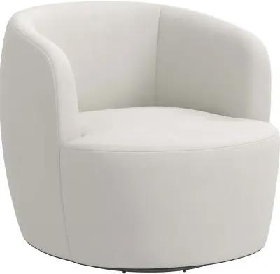 Hunter Velvet Light Gray Swivel Chair - Skyline Furniture