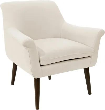 Charlotte Linen Talc Accent Chair - Skyline Furniture