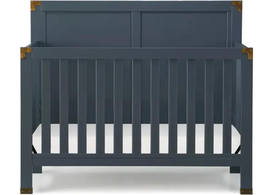 Miles Graphite Blue 5-in-1 Convertible Crib