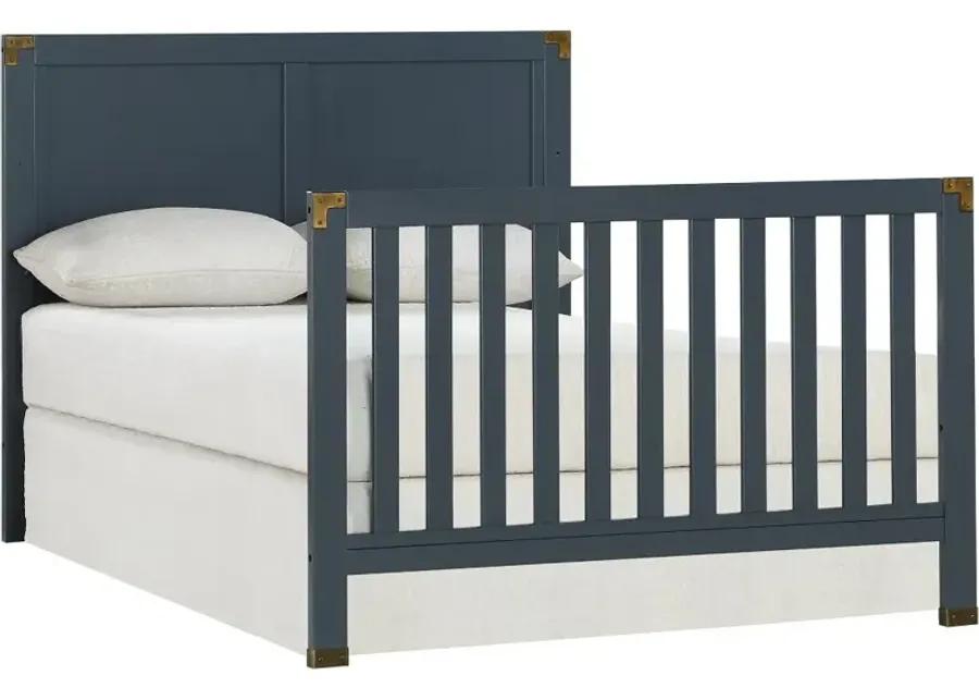 Miles Graphite Blue 5-in-1 Convertible Crib