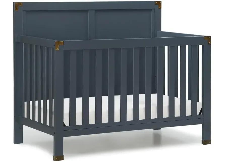 Miles Graphite Blue 5-in-1 Convertible Crib