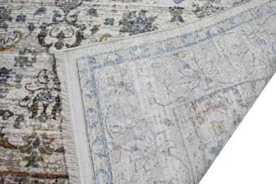 Gamaliel Blue and Ivory Bohemian 4 x 6 Area Rug