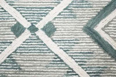 Ember Geometric Teal 8 x 10 Area Rug