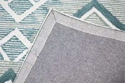 Ember Geometric Teal 8 x 10 Area Rug