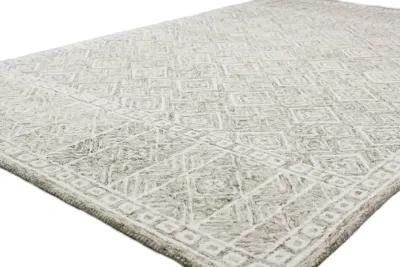 Nevin Taupe Geometric 8 x 10 Area Rug