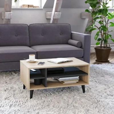 Cole Light Brown Coffee Table with Storage