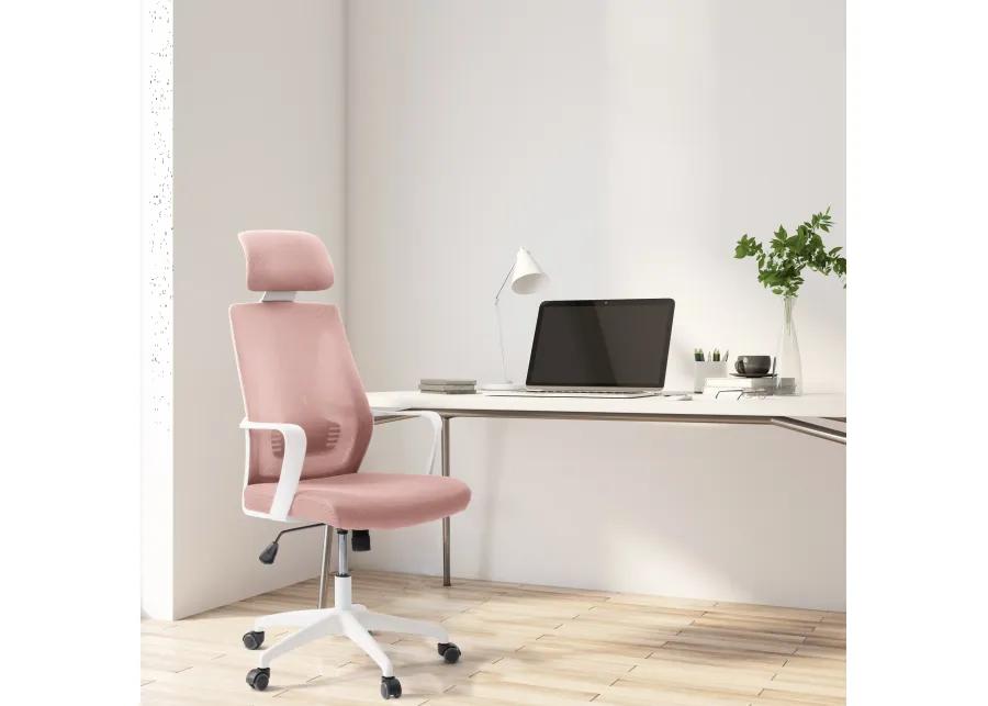 Workspace Pink Mesh Back Office Chair