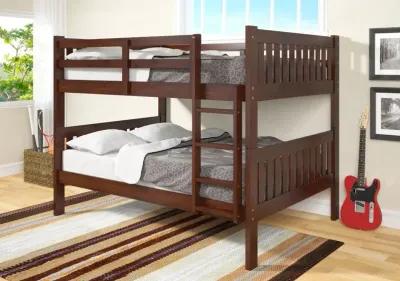 Mission Cappuccino Full-over-Full Bunk Bed